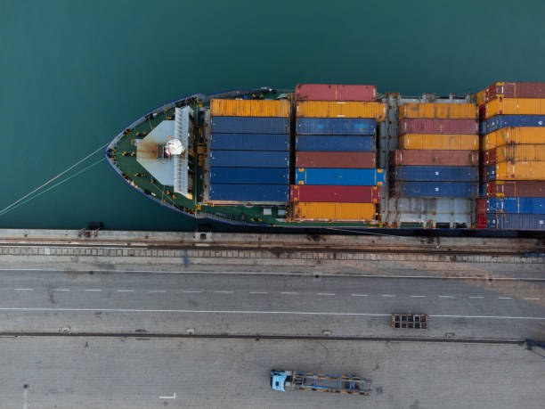 istock Transport of containers by ship 1366672445