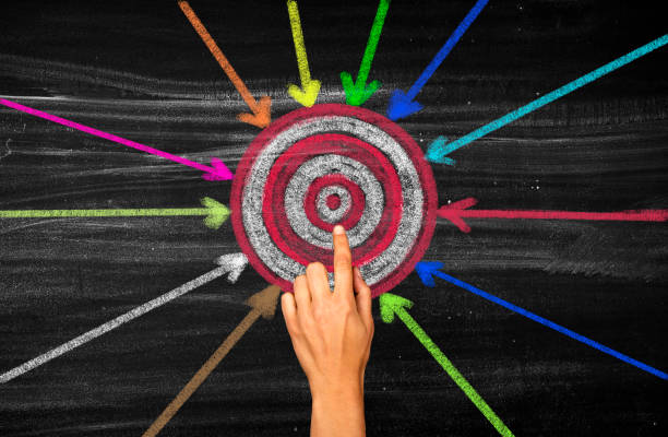 istock Concept of team unity and teamwork,Target and arrows 1366676236