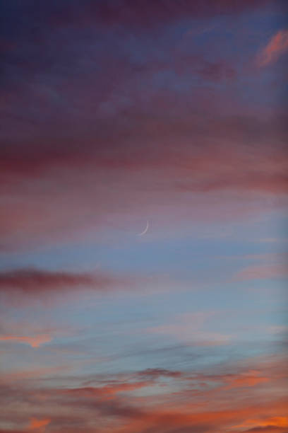 istock The moon is starting to appear 1366683768