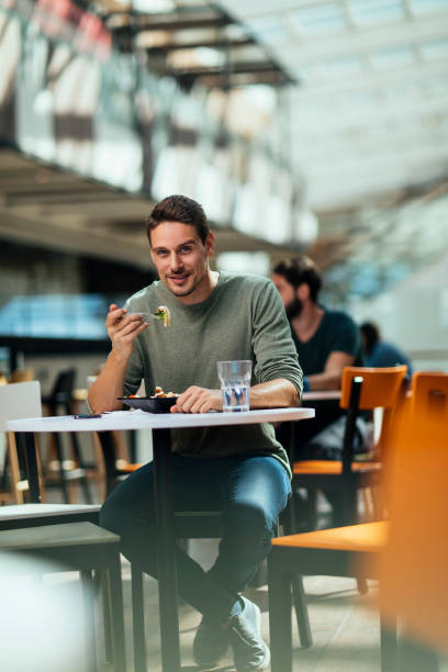istock His favorite time of a day - lunch time 1366684812