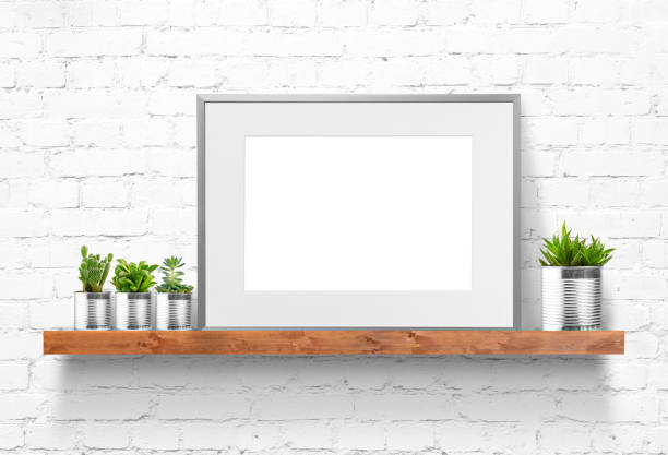 istock Home decoration with a framed poster 1366691969