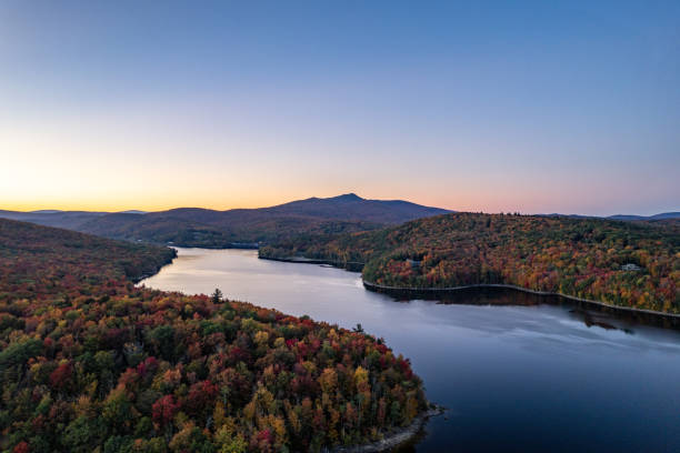 istock Aerial Autumn Sunset 1366695389
