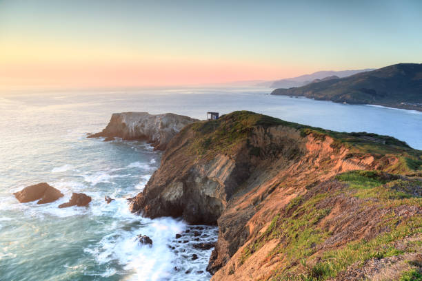 istock Winter sunset over Marin Headlands, California. 1366699286