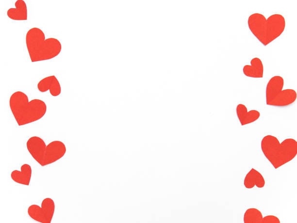 istock Valentine background with paper hearts shape frame and copyspace 1366703979