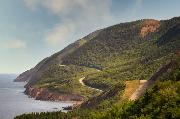 Photo of Scenic view of Cabot Trail in Cape Breton Island