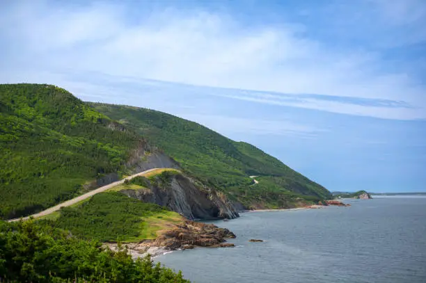 Photo of Scenic view of Cabot Trail in Cape Breton Island