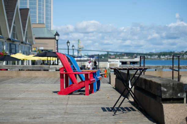 istock Adirondack chairs along the Halifax Harbour 1366706517