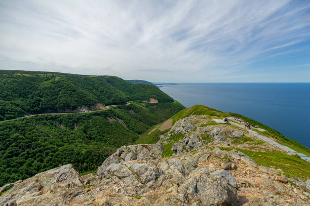 istock The winding Cabot Trail road 1366706519