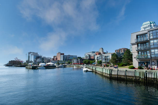 Scenic view of Halifax waterfront stock photo