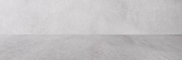 istock Empty gray concrete room and floor background, Perspective grey gradient concrete room for interior background, backdrop,  Gray grunge cement room with space for product display mockup, template 1366712325