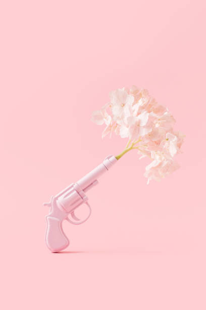 istock Spring flowers conceptual still life on pink background. Concept and composition with floral shot 1366719584