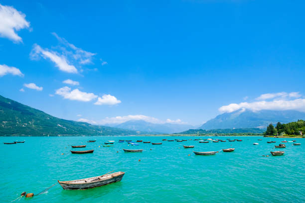 istock Lago di Santa Croce, Veneto, Italy 1366726290
