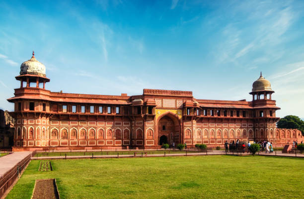 jahangiri 마할 in 아그라 포트. 아그라, 우타르프라데시, 인도 - agra fort 뉴스 사진 이미지