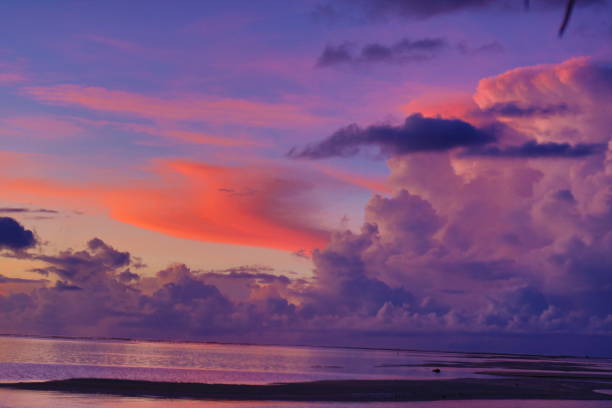istock Sunset in a tropical island 1366729674