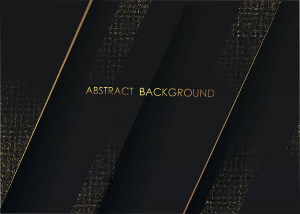 ilustrações de stock, clip art, desenhos animados e ícones de abstract black and gold luxury background.vector illustration - painted image night abstract backgrounds