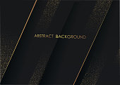 istock Abstract black and gold luxury background.Vector illustration 1366730443