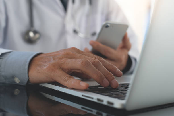 istock Doctor working in medical office 1366733131