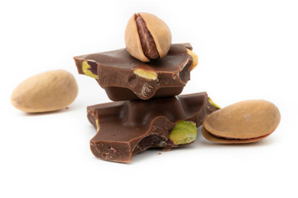 istock Tasty Chocolate Piece with pistachio 1366734220