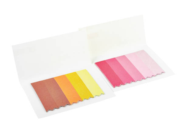 istock Set of multicolored sticker paper index isolated on white background. 1366735625