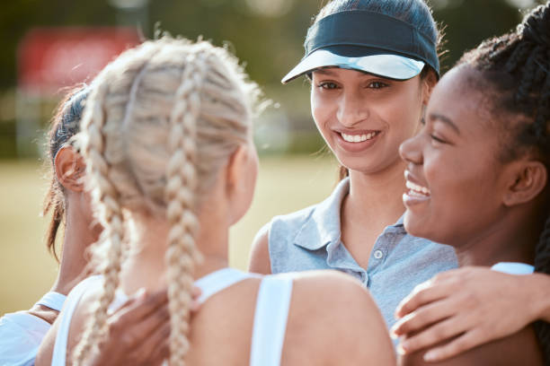 Cropped shot of a group of young women standing together