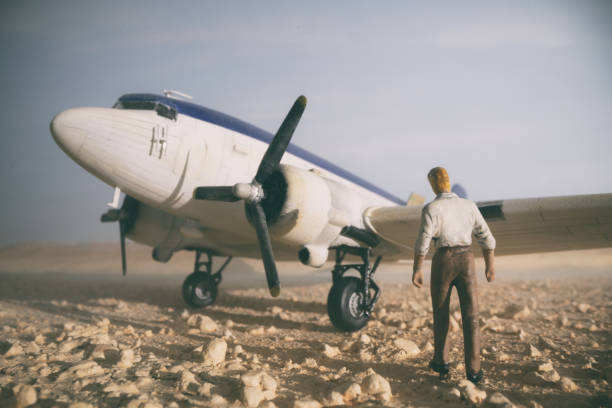 istock Miniature Man And DC-3 Dakota 1366744090