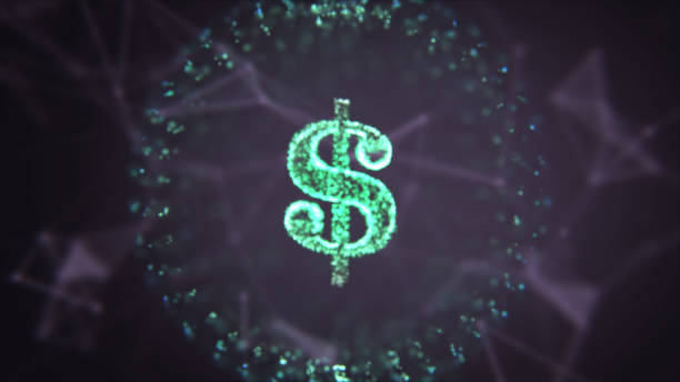 istock 3d illustration  of dollar symbol on dark blue background. 1366752265