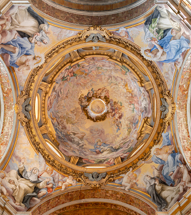 Facade of the Cathedral of Santa Maria del Fiore in Florence, Italy.