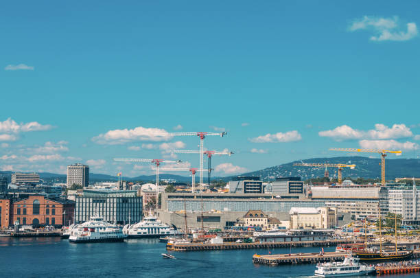 top view of Oslo harbor