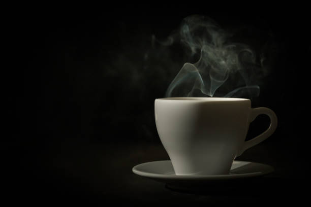 istock Steam is coming out of the tea cup. 1366758063