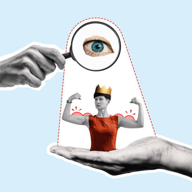 istock Searching for unique personalities, art collage. 1366758130