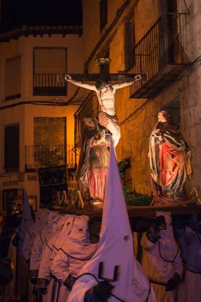 istock Costaleros, bearers. Cofrades during the Christian holy week 1366758748