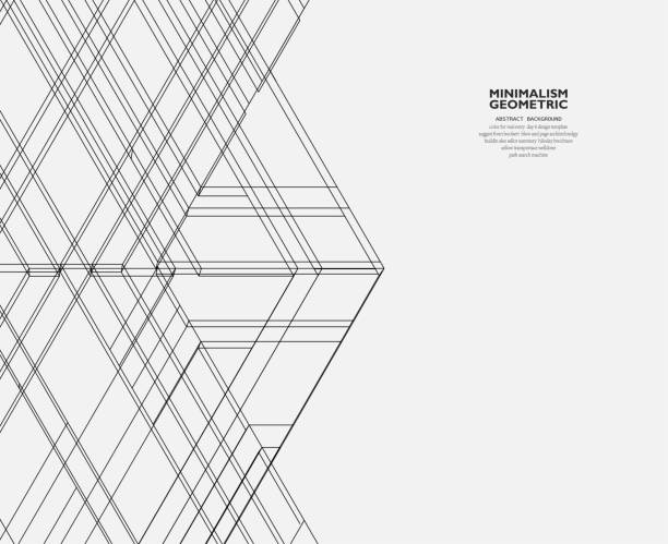 abstrakcyjny czarno-biały geometryczny wz�ór struktury linii tła - 13411 stock illustrations