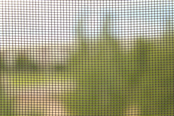 mosquito net for window. close-up. background. texture. - mesh screen metal wire mesh imagens e fotografias de stock