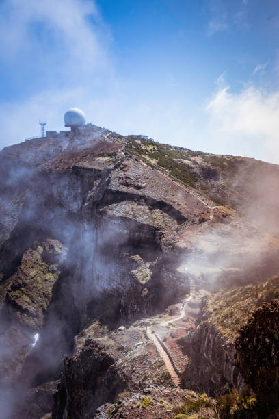 istock Radarstation on the mountain Pico Arieiro, 1366762910