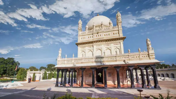 Photo of The Gumbaz at Srirangapatna is a Muslim mausoleum at the centre of a landscaped garden, holding the graves of Tippu Sultan, his father Hyder Ali and his mother Fakr-Un-Nisa.
