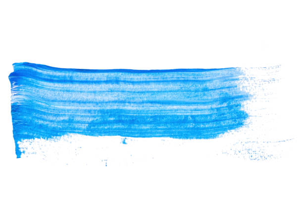 istock abstract acrylic watercolor paint brush stroke texture isolated on white background for logo and banner. design, creative, and illustration. 1366764191