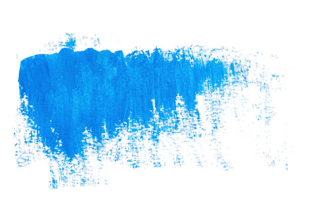 istock abstract acrylic watercolor paint brush stroke texture isolated on white background for logo and banner. design, creative, and illustration. 1366764194