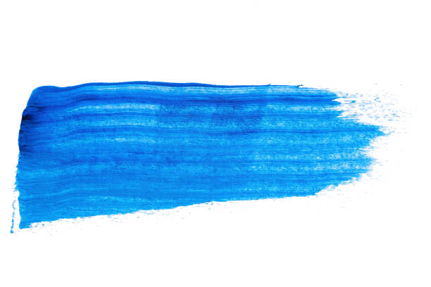 istock abstract acrylic watercolor paint brush stroke texture isolated on white background for logo and banner. design, creative, and illustration. 1366764207