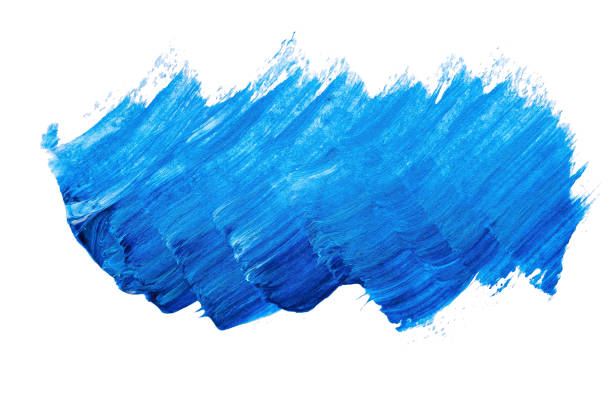 istock abstract acrylic watercolor paint brush stroke texture isolated on white background for logo and banner. design, creative, and illustration. 1366764211