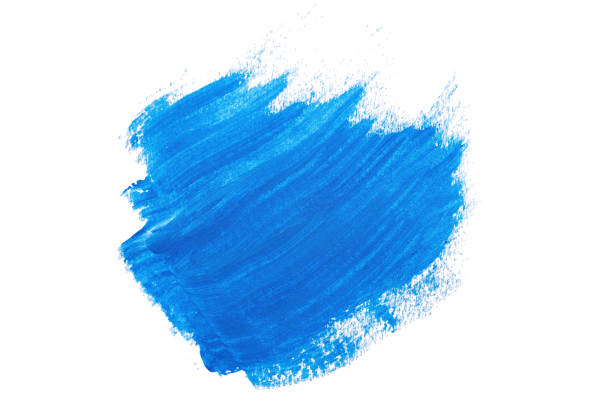 istock abstract acrylic watercolor paint brush stroke texture isolated on white background for logo and banner. design, creative, and illustration. 1366764229
