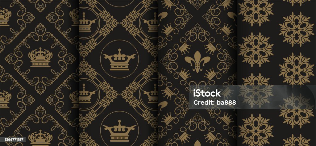 Royal Modern Pattern Background Royal Background Patterns For Seamless Wallpaper Stock Illustration ...