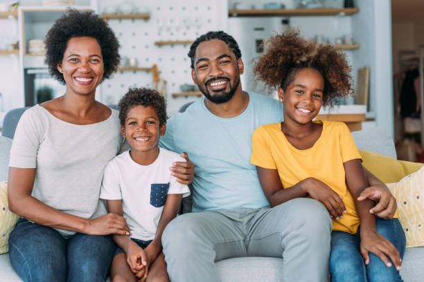 istock Happy family at home. 1366775744