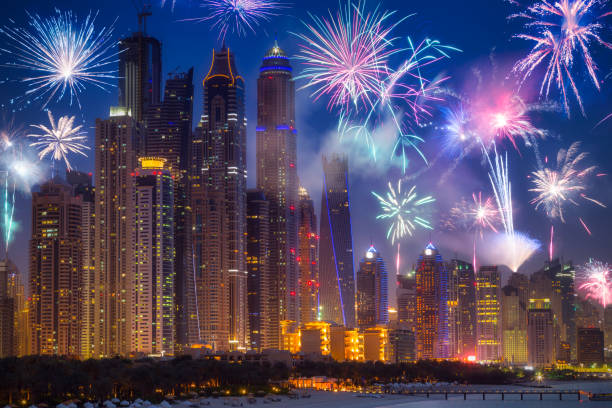 istock New Years fireworks display in Dubai 1366782260
