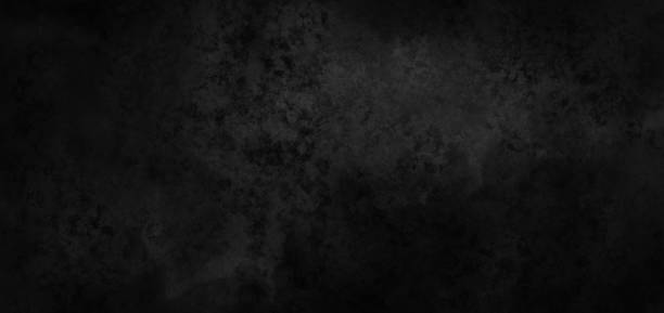 Banner, poster, flyer design with watercolor pattern on dark black canvas and grunge texture background. Modern design backdrop template for advertisement, social and fashion ads