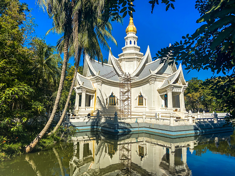 Wat Luang Pho Sot Thammakayaram in Ratchaburi, Thailand. High quality 4k footage