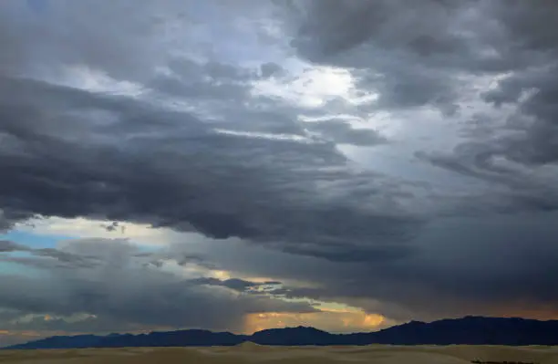 Photo of Sunset landscape in White Sands NP