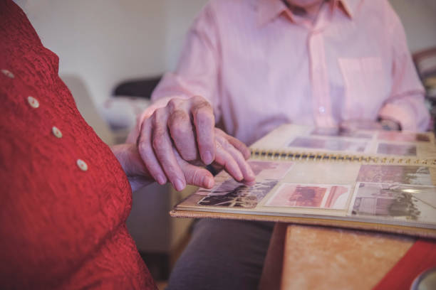 istock Going down the memory lane with senior couple 1366790903