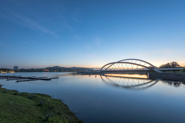 istock Sunrise At Putrajaya Dam 1366791421