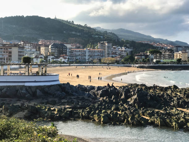 istock Winter beach in the Bay of Biscay 1366795731