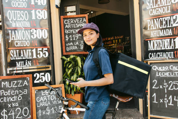 istock Food delivery service 1366798386